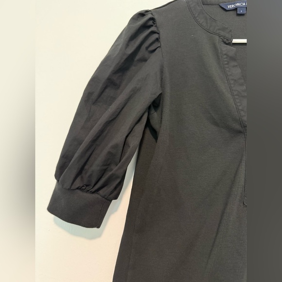 Veronica Beard Black Coralee Top Size Small  Pima Cotton Knit Shirt Blouse - Picture 4 of 6